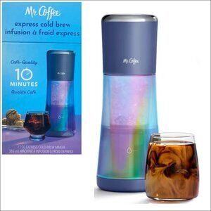 Mr. Coffee Express Cold Brew 10 Minute Coffee Maker 13oz.- Indigo
